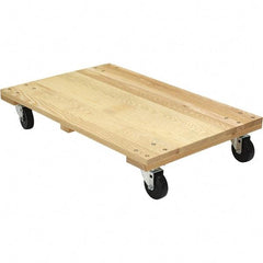 Vestil - 1,200 Lb Capacity Hardwood Dolly - 36" Long x 24" Wide - Exact Tool & Supply