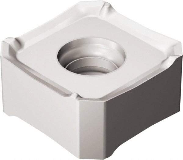 Sandvik Coromant - 345R13T5 ML Grade 1130 Carbide Milling Insert - AlTiCrN Finish, 5.95mm Thick, 13mm Inscribed Circle, 0.8mm Corner Radius - Exact Tool & Supply