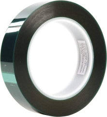 3M - 1-1/2" Wide x 72 Yd Long Green Polyester Film Masking Tape - Series 8992, 3.2 mil Thick - Exact Tool & Supply