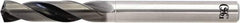 OSG - 3.36mm 140° Spiral Flute Solid Carbide Screw Machine Drill Bit - WXL Finish, Right Hand Cut, 21mm Flute Length, 74mm OAL, Straight Shank, Through Coolant - Exact Tool & Supply