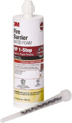 3M - 12.85 oz Cartridge Maroon Urethane Fire Barrier Foam - 120°F Max Operating Temp - Exact Tool & Supply
