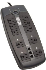 Tripp-Lite - 10 Outlets, 120 VAC15 Amps, 8' Cord, Power Outlet Strip - Floor, Keyhole Mount, 5-15 NEMA Configuration, 1.8" Strip - Exact Tool & Supply