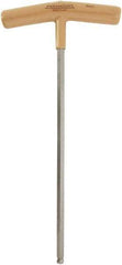 Paramount - 8mm Hex, T-Handle Cushion Grip, Ball End Hex Key - 11-13/64" OAL, Protanium High Torque Steel, Metric System of Measurement - Exact Tool & Supply