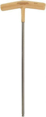 Paramount - 6mm Hex, T-Handle Cushion Grip, Ball End Hex Key - 10-1/2" OAL, Protanium High Torque Steel, Metric System of Measurement - Exact Tool & Supply