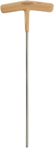 Paramount - 4mm Hex, T-Handle Cushion Grip, Ball End Hex Key - 8-45/64" OAL, Protanium High Torque Steel, Metric System of Measurement - Exact Tool & Supply