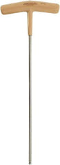 Paramount - 4mm Hex, T-Handle Cushion Grip, Ball End Hex Key - 8-45/64" OAL, Protanium High Torque Steel, Metric System of Measurement - Exact Tool & Supply