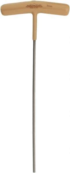 Paramount - 3mm Hex, T-Handle Cushion Grip, Hex Key - 7-45/64" OAL, Protanium High Torque Steel, Metric System of Measurement - Exact Tool & Supply