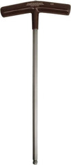 Paramount - 3/8" Hex, T-Handle Cushion Grip, Ball End Hex Key - 11-51/64" OAL, Protanium High Torque Steel, Inch System of Measurement - Exact Tool & Supply