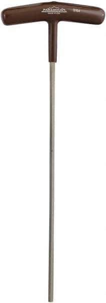 Paramount - 9/64" Hex, T-Handle Cushion Grip, Hex Key - 8-19/64" OAL, Protanium High Torque Steel, Inch System of Measurement - Exact Tool & Supply