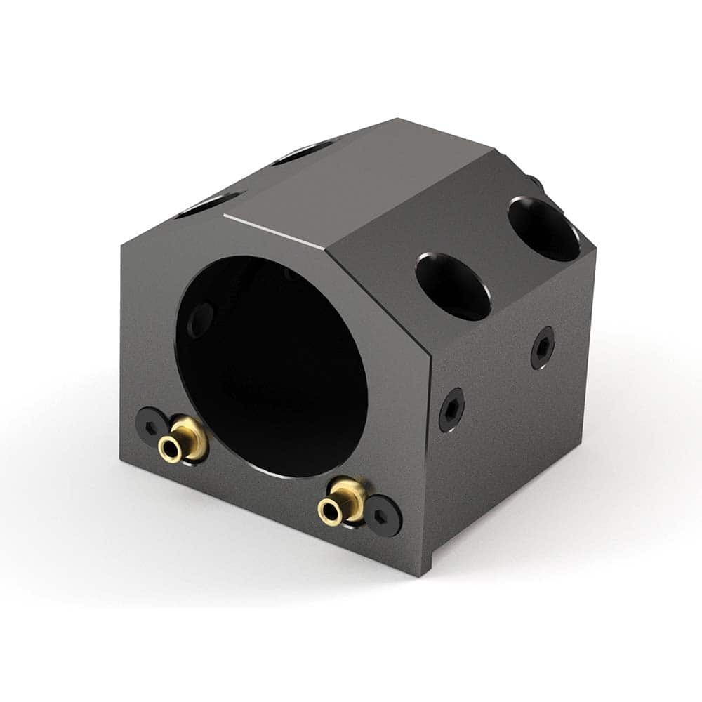 Global CNC Industries - Turret & VDI Tool Holders; Type: Okuma ID Block ; Clamping System: 80mm X 45mm ; Tool Axis: ID ; Through Coolant: No ; Additional Information: 4 Mounting Holes - Exact Tool & Supply