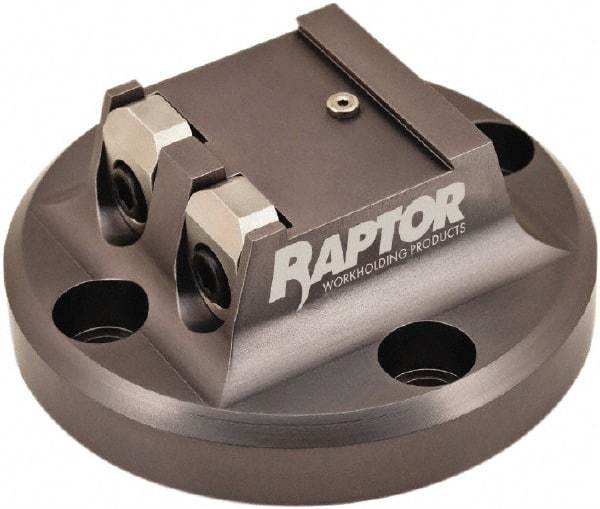 Raptor Workholding - 1-1/2" Jaw Width, 2" High Dovetail Vise - For Use with 4 & 5 Axis Workholding Systems - Exact Tool & Supply