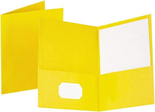 OXFORD - 8-1/2" Long x 11" Wide Pocket - Yellow - Exact Tool & Supply