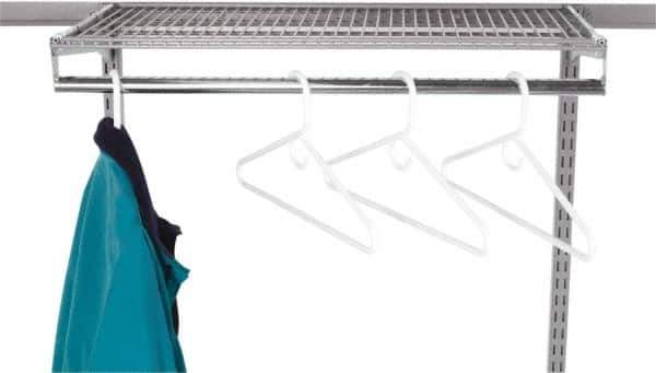 Triton - 31" Long Gray Pegboard Clothes Rod - For Use with Clothes - Exact Tool & Supply