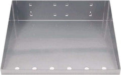 Triton - 12" Long Silver Pegboard Shelf - For Use with Garment Hangers - Exact Tool & Supply