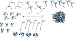 Triton - 64 Piece, Pegboard Hook Set - 302 Stainless Steel - Exact Tool & Supply
