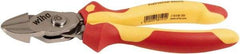 Wiha - 8" OAL, 0.138" Capacity, Cutting Pliers - Cushion Grip Handle - Exact Tool & Supply
