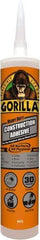 Gorilla Glue - White, Cartridge Silyl Terminated Polyether Construction Adhesive - -40 to 200°F Service Temperature, Indoor & Outdoor - Exact Tool & Supply