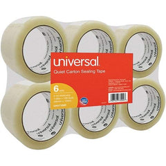 UNIVERSAL - 48mm Wide x 2mm Thick x 100m Long, 73000 Box Sealing & Label Protection Tape - Clear - Exact Tool & Supply