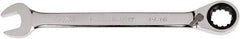 Paramount - 1-1/16" 12 Point Combination Wrench - 14-1/8" OAL, Chrome Vanadium Steel, Mirror Chrome Finish - Exact Tool & Supply