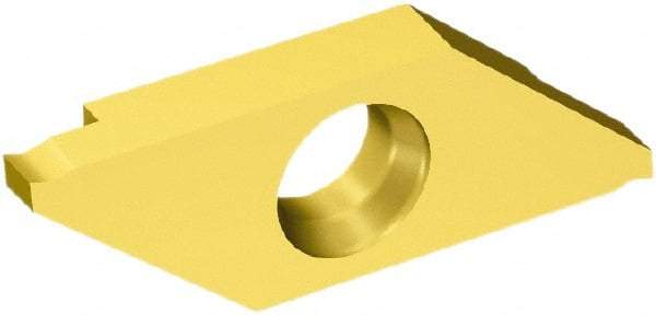 Sandvik Coromant - 3MAG MAG Grade 1025, 0.5mm Cutting Width Carbide Grooving Insert - 1.3mm Max Depth of Cut, Left Hand, 0.05mm Corner Radius, TiAlN/TiN Finish - Exact Tool & Supply