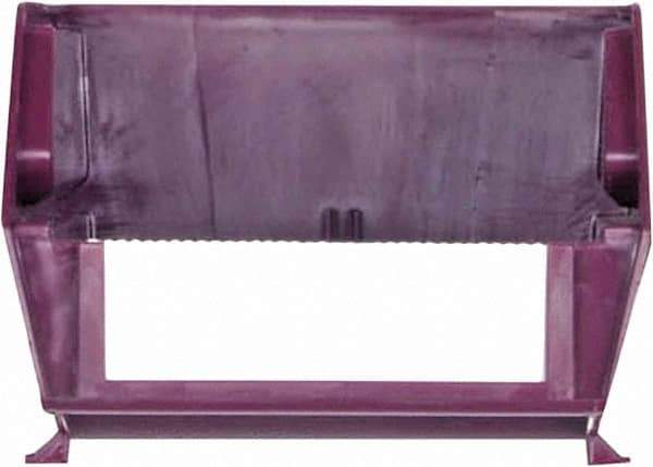 Triton - 12 Lb. Load Capacity, 5-3/8" Deep, Red Polypropylene Hopper Stacking Bin - 3" High x 4-1/8" Wide x 5-3/8" Long - Exact Tool & Supply