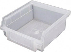 Triton - 6 Lb. Load Capacity, 4-3/8" Deep, Translucent Polyethylene Hopper Shelf Bin - 2" High x 4-3/16" Wide x 4-3/8" Long - Exact Tool & Supply