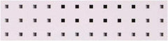 Triton - 18" Wide x 4-1/2" High Peg Board Strip - 1 Panel, Steel with Epoxy Coating, White - Exact Tool & Supply