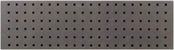 Triton - 31-1/2" Wide x 9" High Peg Board Strip - 1 Panel, Steel with Epoxy Coating, Silver - Exact Tool & Supply