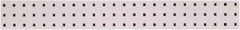 Triton - 36" Wide x 4-1/2" High Peg Board Strip - 1 Panel, Steel with Epoxy Coating, White - Exact Tool & Supply