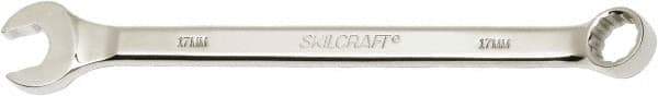 Ability One - 17mm 12 Point Combination Wrench - 15° Offset Angle, Steel, Chrome Finish - Exact Tool & Supply