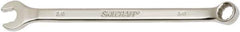 Ability One - 3/8" 12 Point Combination Wrench - 15° Offset Angle, Steel, Chrome Finish - Exact Tool & Supply