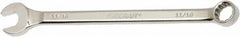 Ability One - 11/16" 12 Point Combination Wrench - 15° Offset Angle, Steel, Chrome Finish - Exact Tool & Supply