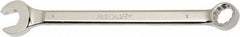 Ability One - 1" 12 Point Combination Wrench - 15° Offset Angle, Steel, Chrome Finish - Exact Tool & Supply