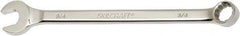 Ability One - 3/4" 12 Point Combination Wrench - 15° Offset Angle, Steel, Chrome Finish - Exact Tool & Supply