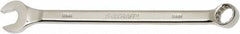 Ability One - 15mm 12 Point Combination Wrench - 15° Offset Angle, Steel, Chrome Finish - Exact Tool & Supply