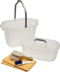 Ability One - 4 Gal, Polypropylene Rectangular Translucent (Color) Bucket & Pail Kit - Exact Tool & Supply