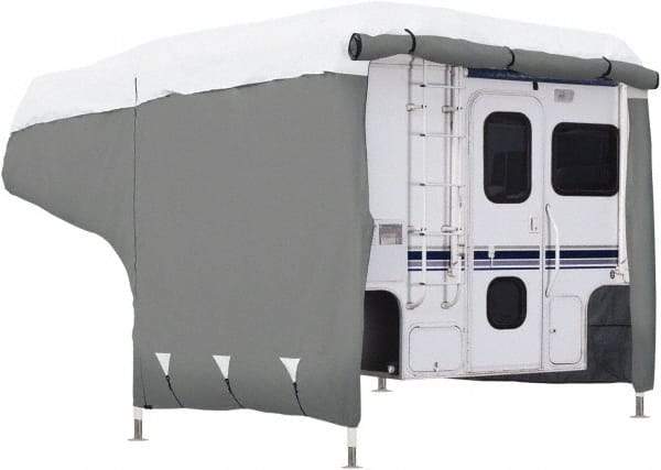 Classic Accessories - Polypropylene RV Protective Cover - 8 to 10' Long, Gray and White - Exact Tool & Supply
