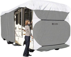 Classic Accessories - Polypropylene RV Protective Cover - 37 to 40' Long x 140" High, Gray and White - Exact Tool & Supply