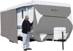 Classic Accessories - Polypropylene RV Protective Cover - 27 to 30' Long x 118" High, Gray and White - Exact Tool & Supply