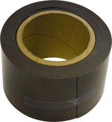 Mag-Mate - 25' Long x 3" Wide x 1/32" Thick Flexible Magnetic Strip - 24 Lb Max Pull Force, 12 Linear Ft/Lb Magnetic Pull Force, Plain Back, Dark Brown - Exact Tool & Supply