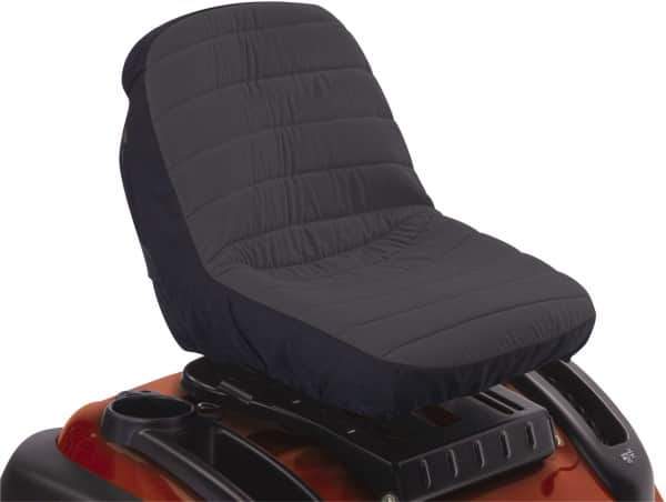Classic Accessories - Polyester Tractor Seat Protective Cover - 14-1/2 x 19 x 12", Black and Gray - Exact Tool & Supply