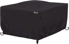 Classic Accessories - Polyester Fire Pit Protective Cover - 42 x 42 x 22", Black - Exact Tool & Supply
