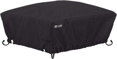 Classic Accessories - Polyester Fire Pit Protective Cover - 36 x 36 x 12", Black - Exact Tool & Supply