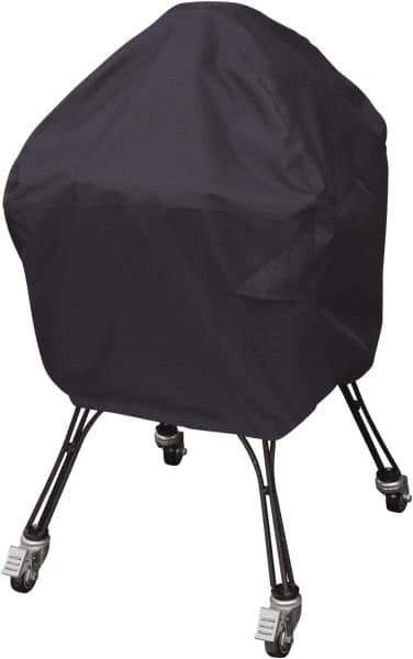 Classic Accessories - Polyester Grill Protective Cover - 22" Diam x 40" High, Black - Exact Tool & Supply