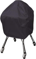 Classic Accessories - Polyester Grill Protective Cover - 22" Diam x 40" High, Black - Exact Tool & Supply