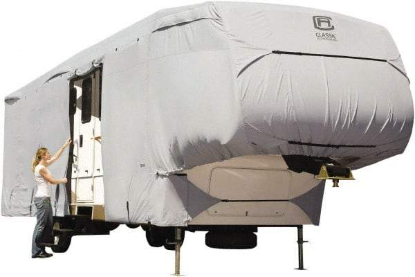 Classic Accessories - Polyester RV Protective Cover - 37 to 41' Long x 140" High, Gray - Exact Tool & Supply