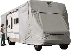 Classic Accessories - Polyester RV Protective Cover - 26 to 29' Long x 122" High, Gray - Exact Tool & Supply