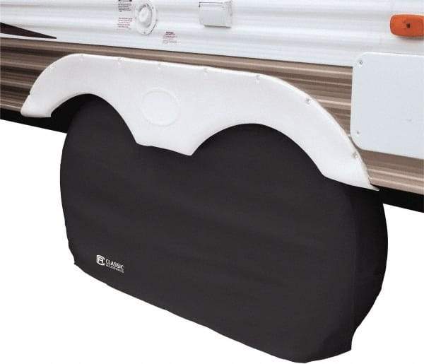 Classic Accessories - Polyvinyl Chloride RV Protective Cover - 27 to 30" Diam 8" Wide, Black - Exact Tool & Supply