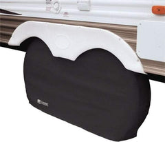 Classic Accessories - Polyvinyl Chloride RV Protective Cover - 27 to 30" Diam 8" Wide, Black - Exact Tool & Supply