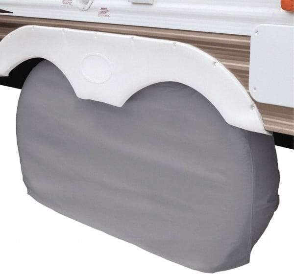 Classic Accessories - Polyvinyl Chloride RV Protective Cover - 30 to 33" Diam x 8" Wide, Gray - Exact Tool & Supply